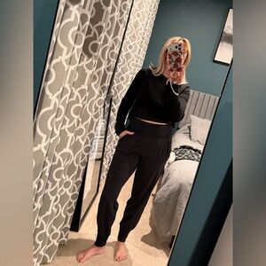 Athleta size S, Black High-Waisted Joggers